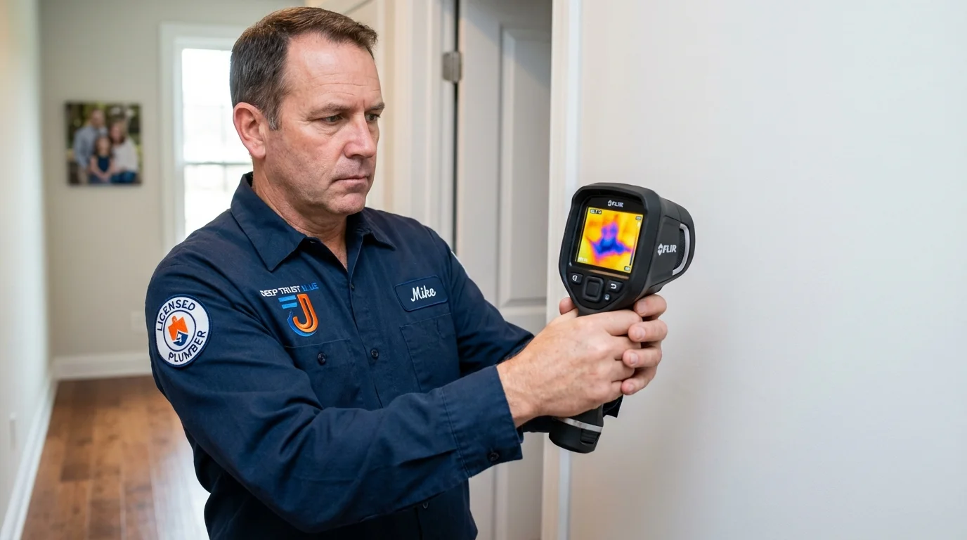 Thermal imaging leak detection by Johns Plumbing LLC in Payette